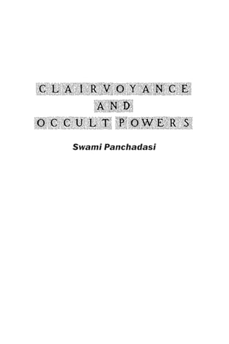 Clairvoyance and Occult Powers von Wise and Wordy